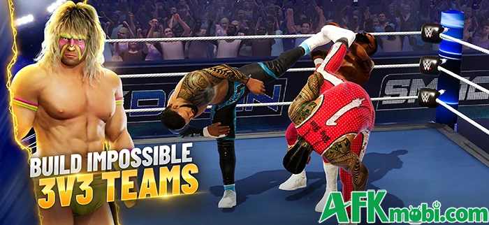 WWE Generations: Eras Collide cho bạn xây dựng đội hình đô vật