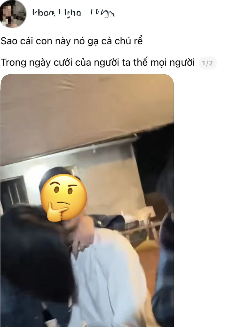 Xôn xao khoảnh khắc cô gái ngang nhiên "bá cổ, gạ gẫm" chú rể trong ngày cưới Xôn xao khoảnh khắc cô gái ngang nhiên "bá cổ, gạ gẫm" chú rể trong ngày cưới