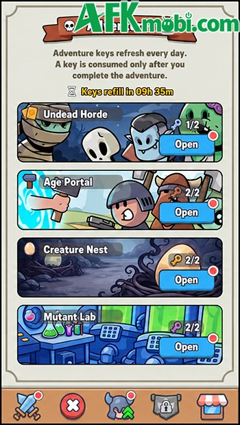 Auto Forge - idle RPG: Nhấn rèn trang bị để phát triển nhân vật