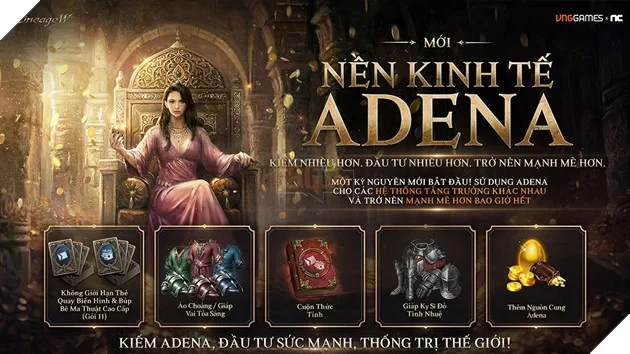 Big Update Lineage W mở nền kinh tế Adena, giúp game thủ tăng tốc sức mạnh trước đại chiến công thành Kent