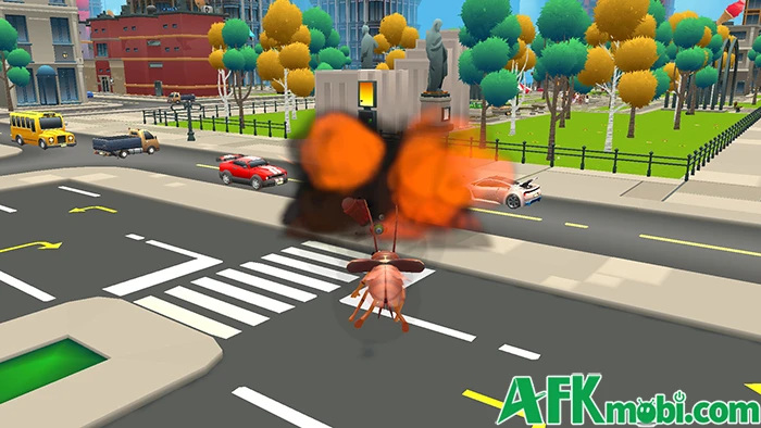 Cockroach Prank: City Chaos game mô phỏng nhập vai 1 chú gián