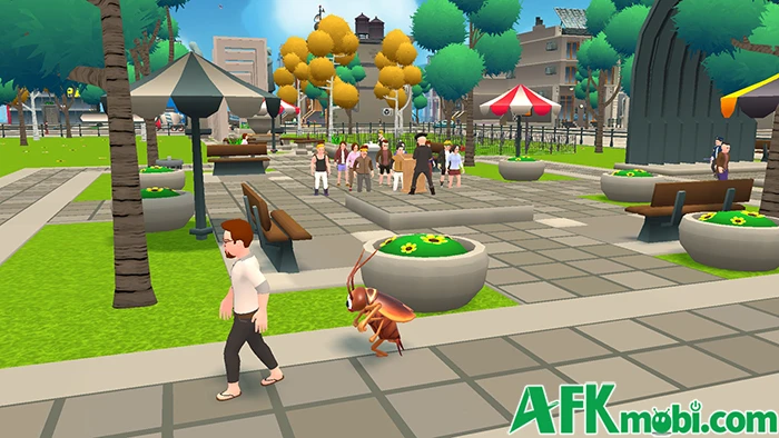 Cockroach Prank: City Chaos game mô phỏng nhập vai 1 chú gián