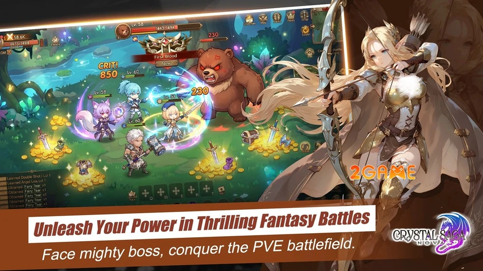 Crystal Saga Nova - Huyền thoại Webgame hồi sinh bùng nổ trên Mobile