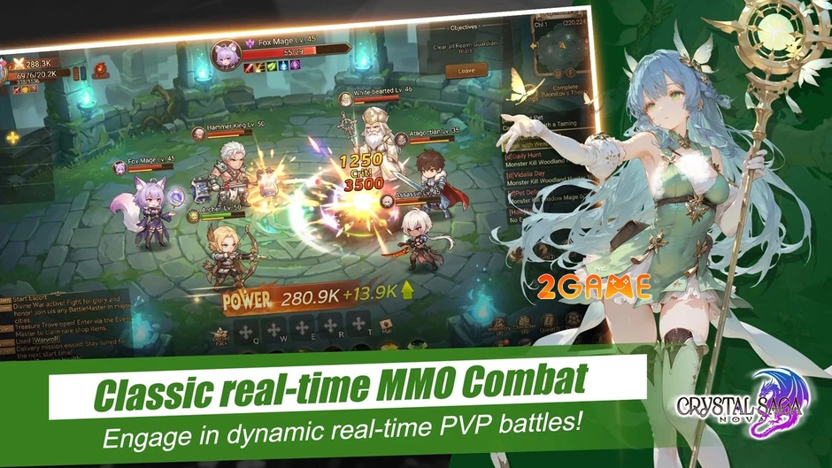 Crystal Saga Nova - Huyền thoại Webgame hồi sinh bùng nổ trên Mobile