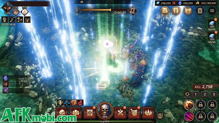 Dark Knight Idle game nhập vai nhàn rỗi lấy chủ đề dark fantasy