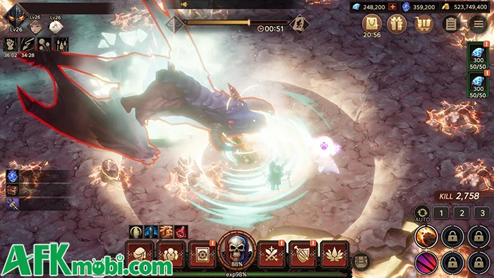 Dark Knight Idle game nhập vai nhàn rỗi lấy chủ đề dark fantasy
