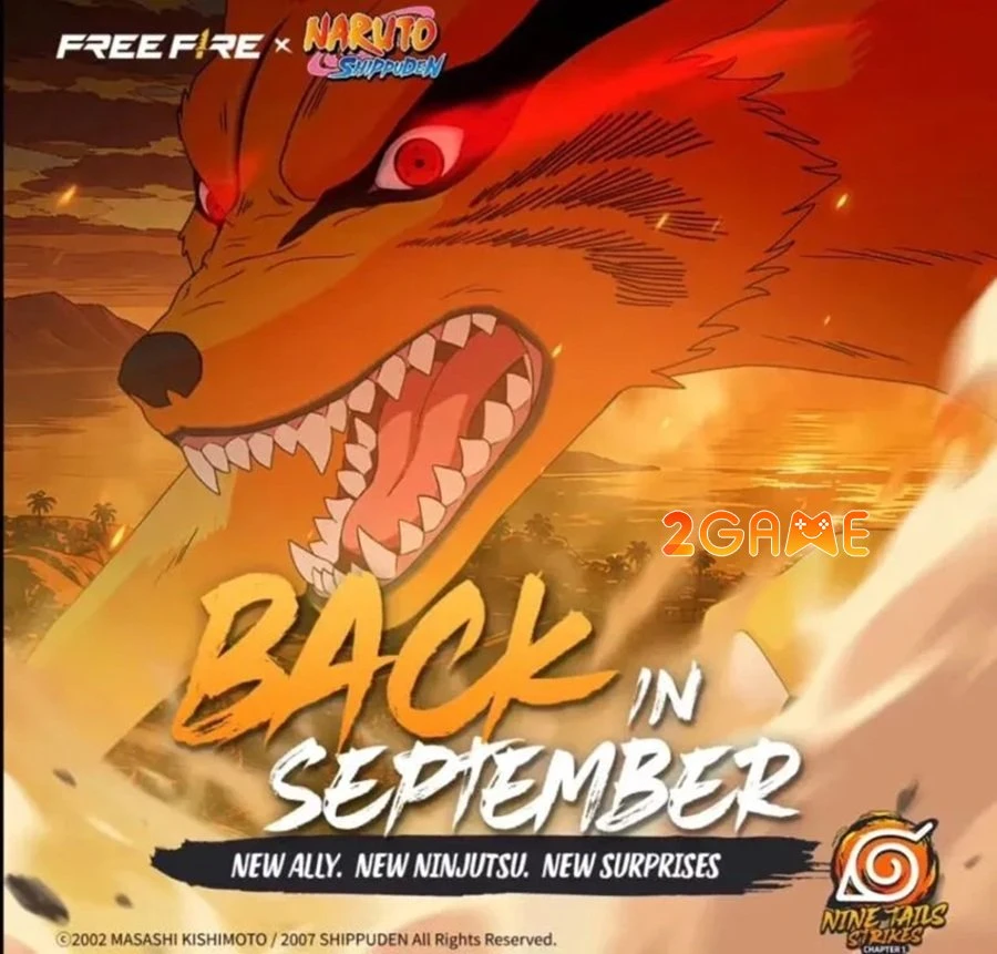 Free Fire MAX - Naruto Shippuden Chapter 1 sẽ trở lại vào tháng 9