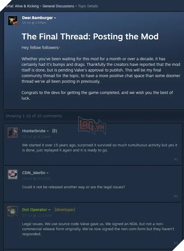 Game Portal Remake Đã Sẵn Sàng Nhưng Valve Lại Chưa "Bật Đèn Xanh"