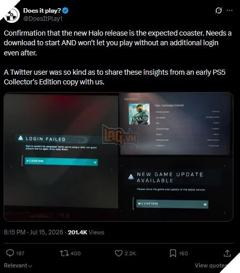 Halo: Campaign Evolved Bất Ngờ Yêu Cầu Duy Trì Kết Nối Mạng Trên PlayStation 5 Halo: Campaign Evolved Bất Ngờ Yêu Cầu Duy Trì Kết Nối Mạng Trên PlayStation 5