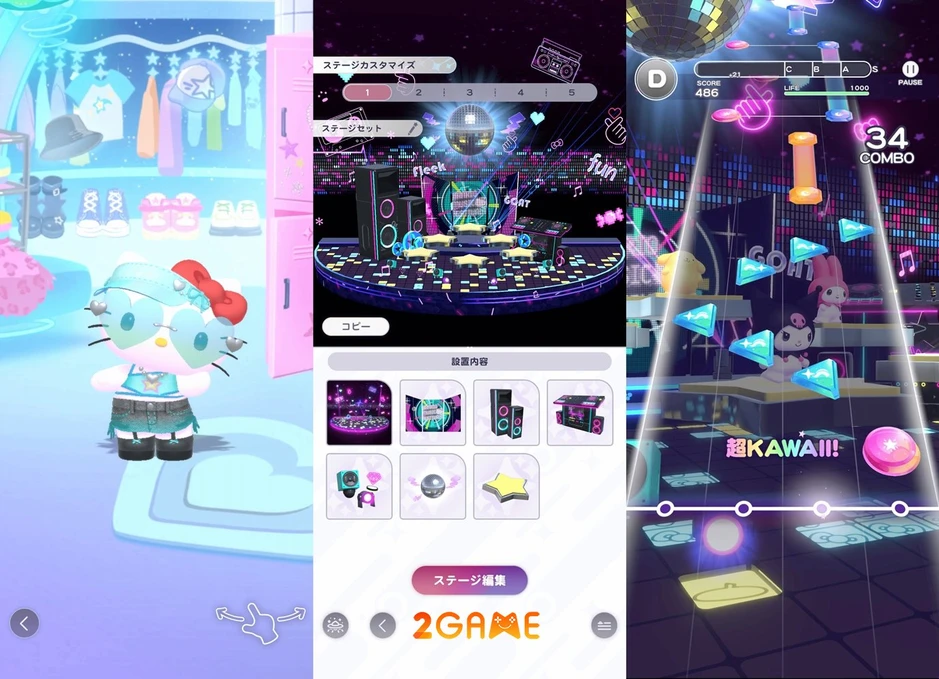 Hello Kitty khai phá vũ trụ vũ đạo qua siêu phẩm game âm nhạc Sanrio Kawaii Me Live!