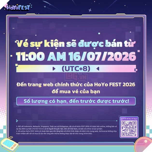 HoYo FEST 2026 chính thức trở lại Việt Nam, mở đăng ký tham gia từ cuối tháng 7 HoYo FEST 2026 chính thức trở lại Việt Nam, mở đăng ký tham gia từ cuối tháng 7