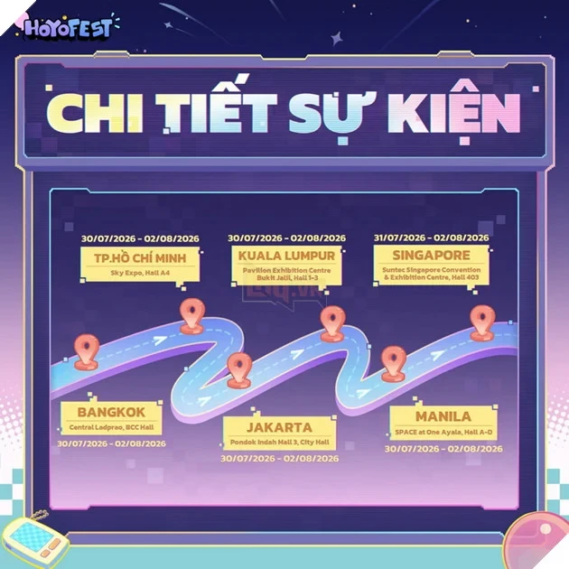 HoYo FEST 2026 chính thức trở lại Việt Nam, mở đăng ký tham gia từ cuối tháng 7 HoYo FEST 2026 chính thức trở lại Việt Nam, mở đăng ký tham gia từ cuối tháng 7