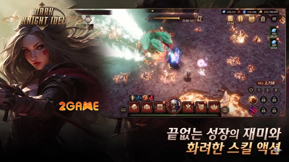 Khám phá lối chơi chặt chém rảnh tay đầy ma mị trong game Dark Knight Idle