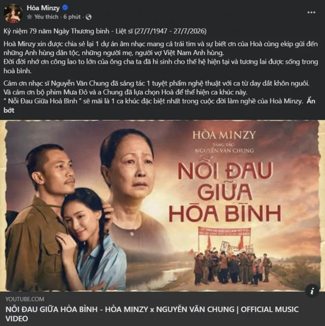 Nguyễn Văn Chung có động thái liên quan đến Hòa Minzy gây chú ý