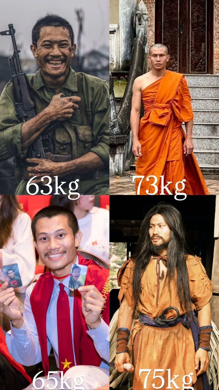 Phương Nam “Mưa đỏ” liên tục phải hành xác vì vai diễn, từ giảm 15kg đến tăng 10kg rồi lại ép cân cấp tốc