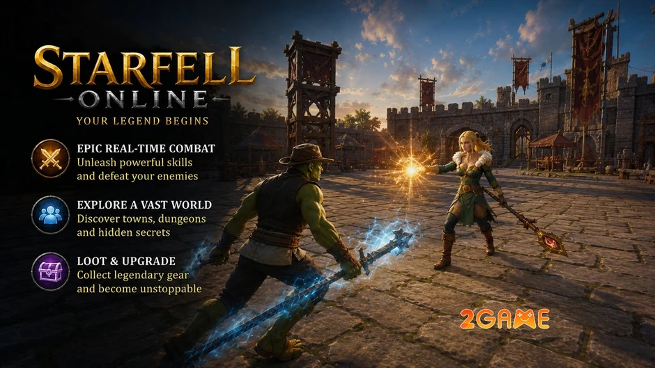 Starfell Online - Làn gió hoang dại và thuần túy của dòng game nhập vai Starfell Online - Làn gió hoang dại và thuần túy của dòng game nhập vai