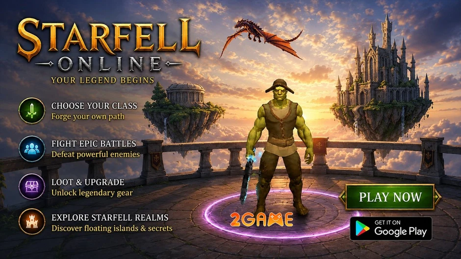 Starfell Online - Làn gió hoang dại và thuần túy của dòng game nhập vai Starfell Online - Làn gió hoang dại và thuần túy của dòng game nhập vai