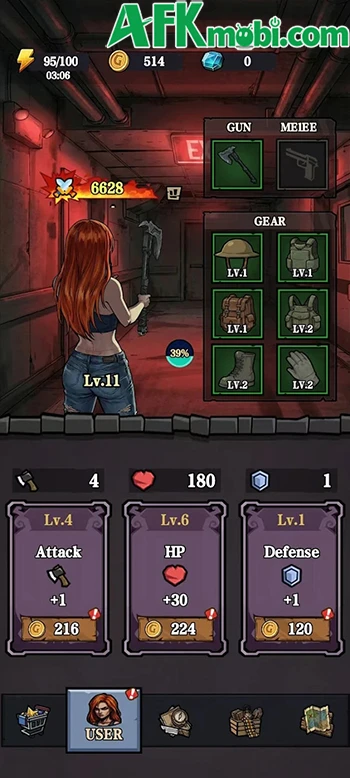 Survivior Run game chiến thuật roguelike đơn giản chủ đề kinh dị