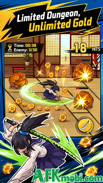 Swordash: Hunter Rise game hành động roguelike màn hình dọc