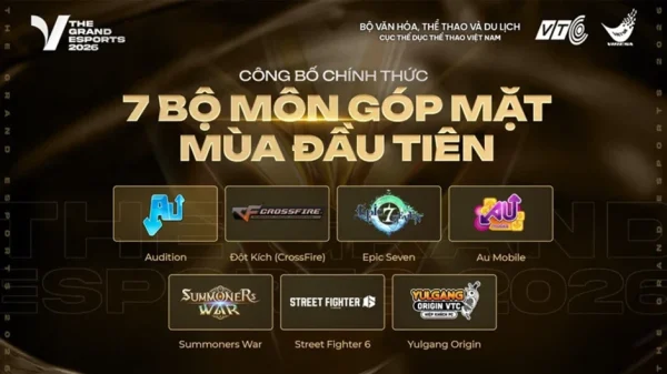 Từ CF, Audition Đến Epic Seven: The Grand Esports 2026 Quy Tụ Loạt Game Đình Đám kenhtingame com thumb tu cf audition den epic seven the grand esports 2026 quy tu loat game dinh dam c46c1783031221715 940w
