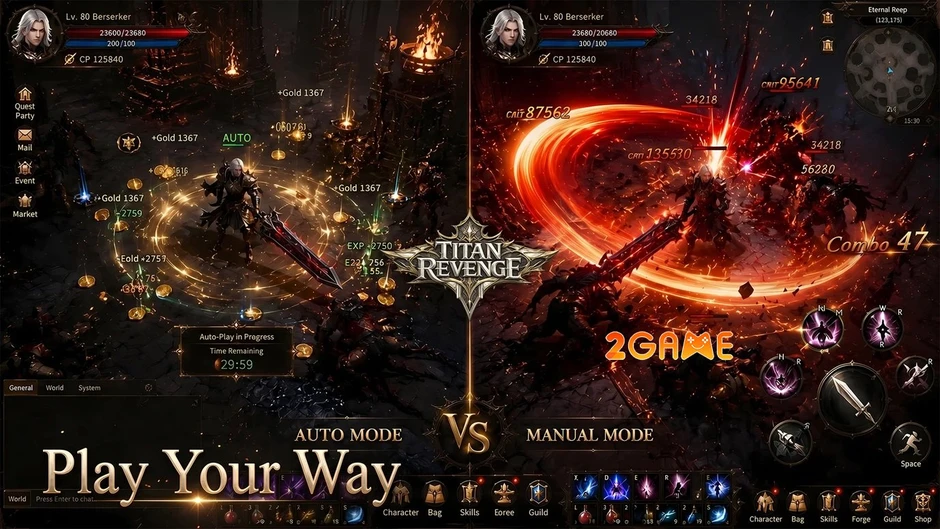 Titan Revenge - Game MMORPG thần thoại Hy Lạp mở ra kỷ nguyên chặt chém rực lửa