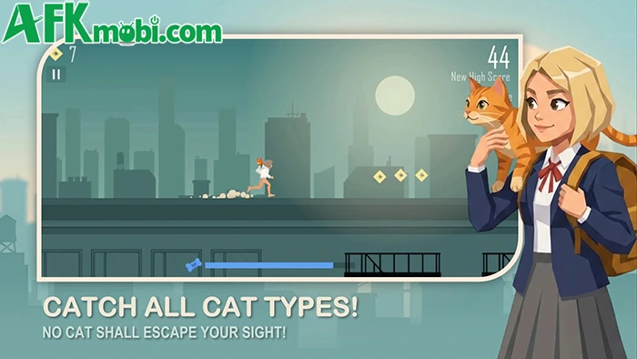 Touch That CAT! - Cùng nữ nhân vật chạy thu thập những chú mèo