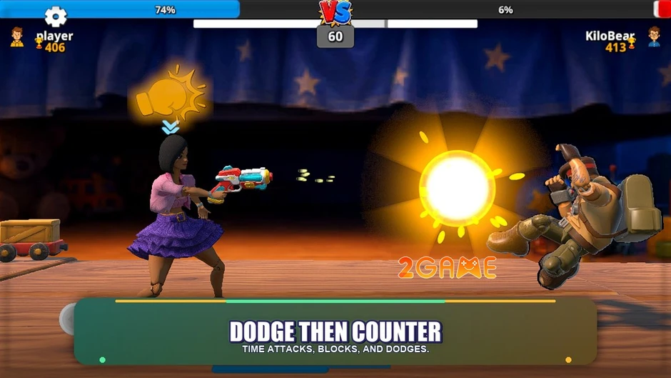 Toy Brawlers: Arena Fight - Đồ chơi nổi loạn trong đấu trường sinh tử 60 giây Toy Brawlers: Arena Fight - Đồ chơi nổi loạn trong đấu trường sinh tử 60 giây