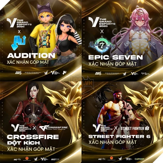 Từ CF, Audition Đến Epic Seven: The Grand Esports 2026 Quy Tụ Loạt Game Đình Đám Từ CF, Audition Đến Epic Seven: The Grand Esports 2026 Quy Tụ Loạt Game Đình Đám
