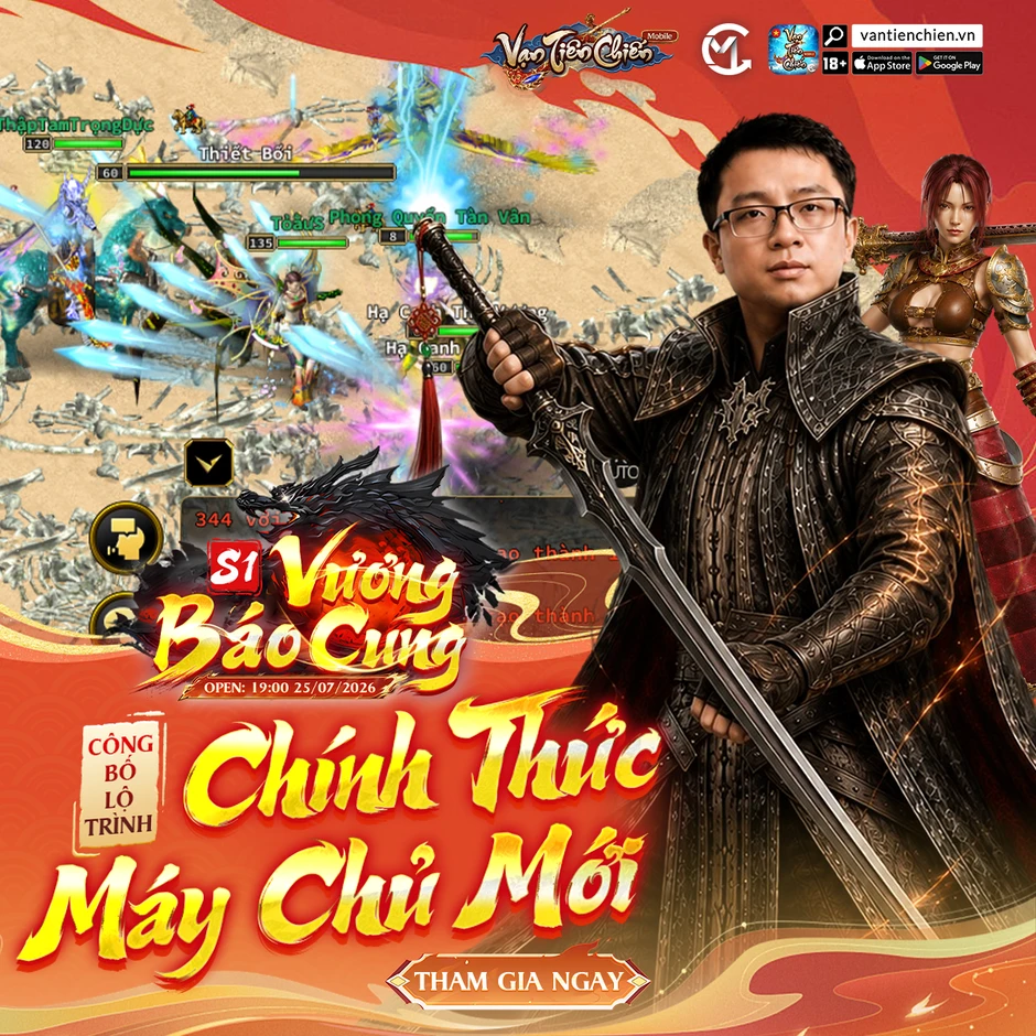 Vạn Tiên Chiến Mobile CMPlay – Hành Trình Tái Hiện Huyền Thoại MMORPG Trên Mobile