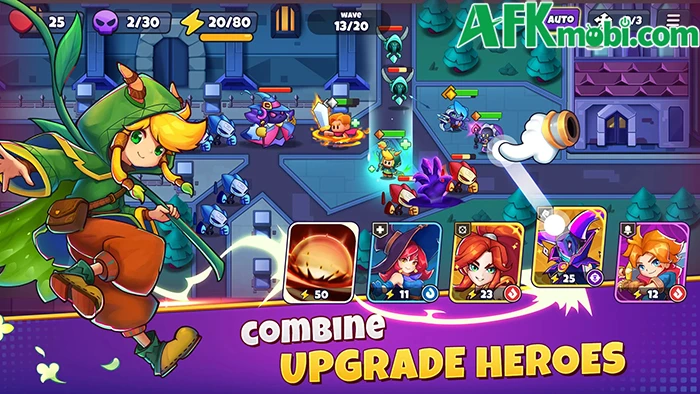 War of Realms - Sử dụng các anh hùng và thẻ phép để phòng thủ