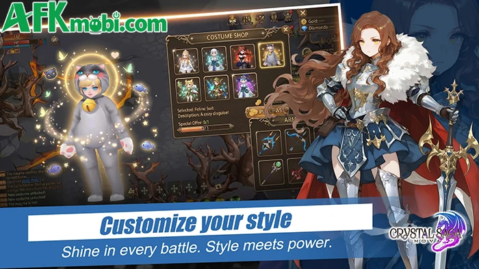 Webgame Crystal Saga có phiên bản di dộng nâng cấp tên Crystal Saga Nova