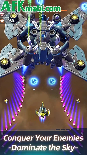 Wing Fighter game hành động bắn ruồi với đồ họa 3D hiện đại