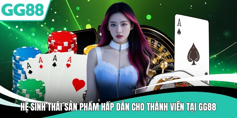 Hệ sinh thái sản phẩm hấp dẫn cho thành viên tại GG88