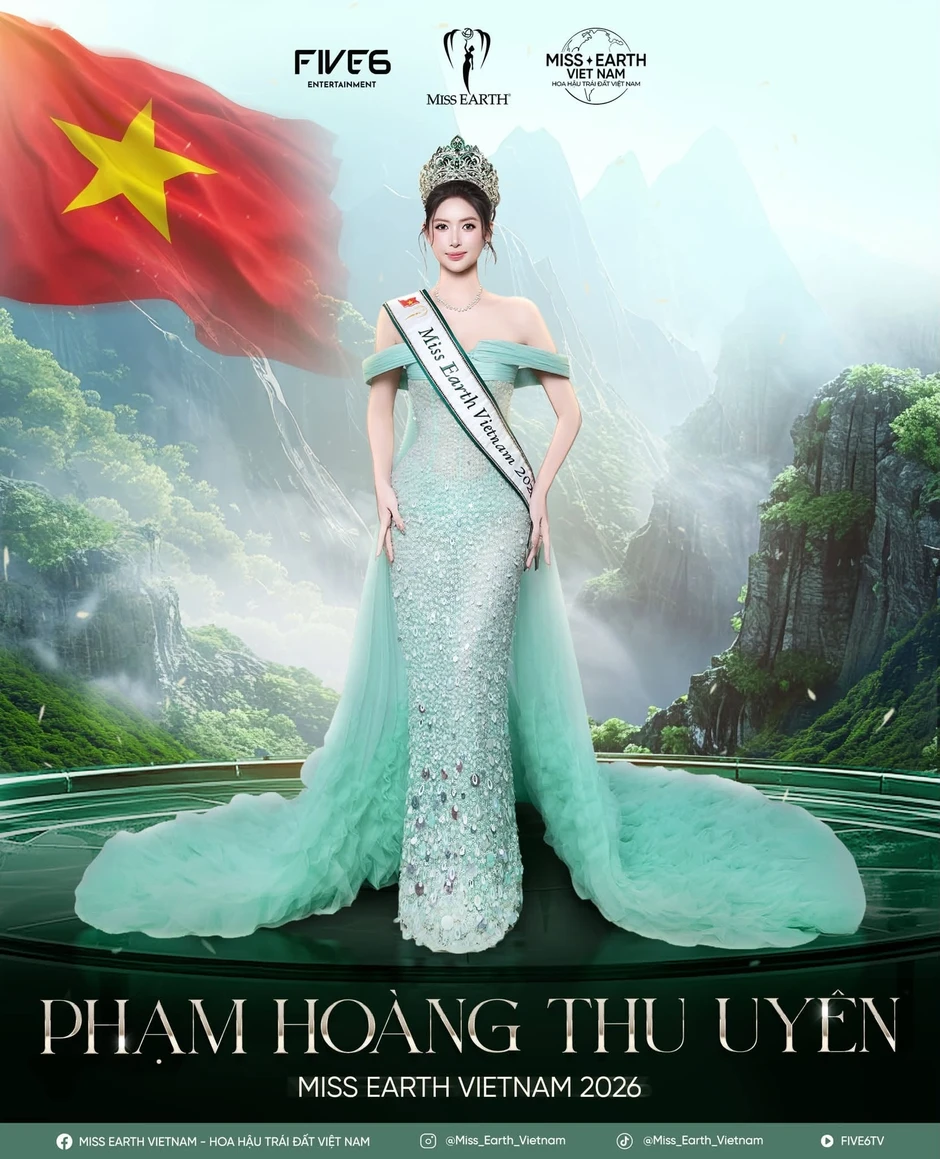 Hot girl 'ngủ gật' Phạm Hoàng Thu Uyên đại diện Việt Nam tại Miss Earth 2026 Hot girl 'ngủ gật' Phạm Hoàng Thu Uyên chính thức thành đại diện Việt Nam tại Miss Earth 2026