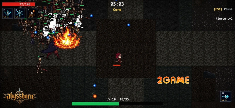 Abyssborn - Game Bullet Heaven kích hoạt bản năng sinh tồn