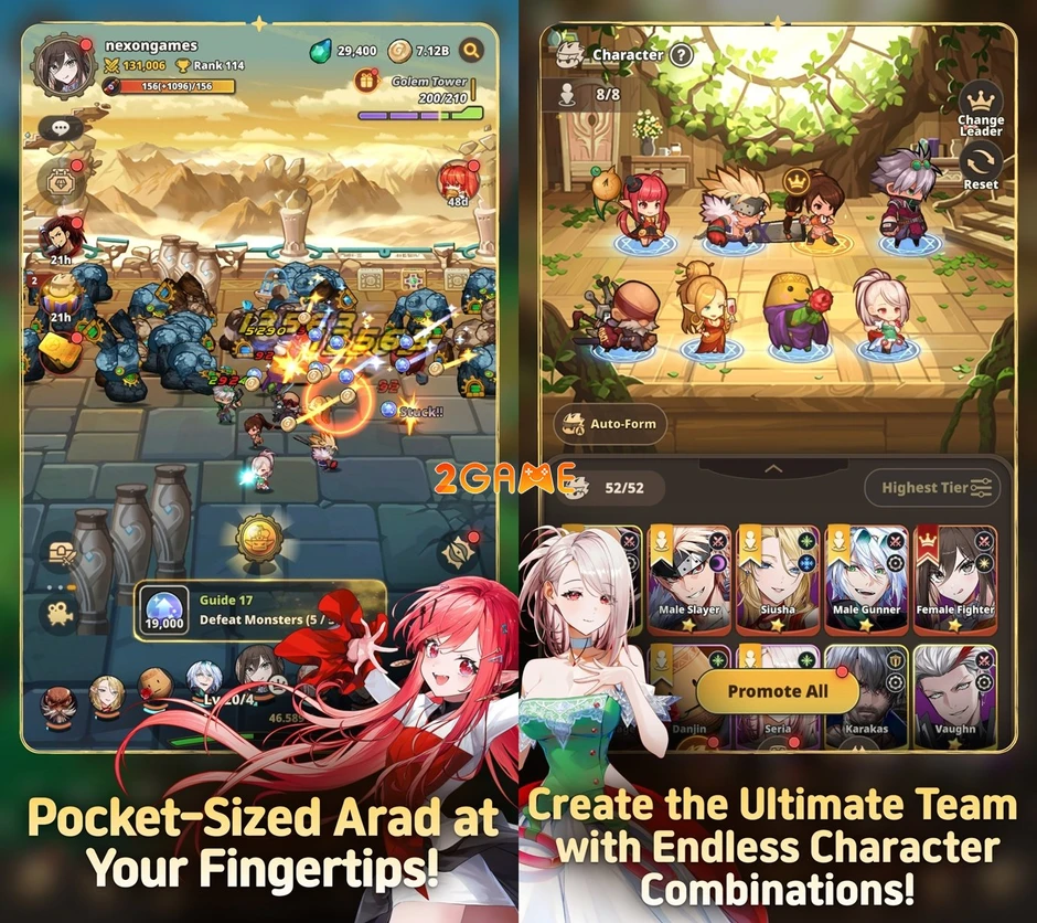 Arad: Idle RPG – Huyền thoại Dungeon & Fighter "tái sinh" thành game nhập vai nhàn rỗi
