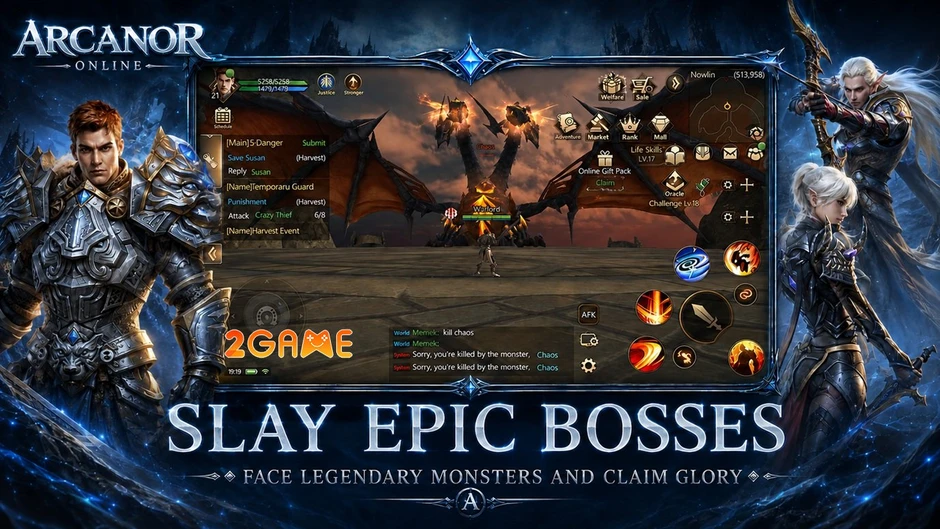 Arcanor Online Mobile - Huyền thoại MMORPG tỉnh giấc