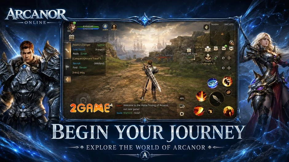 Arcanor Online Mobile - Huyền thoại MMORPG tỉnh giấc