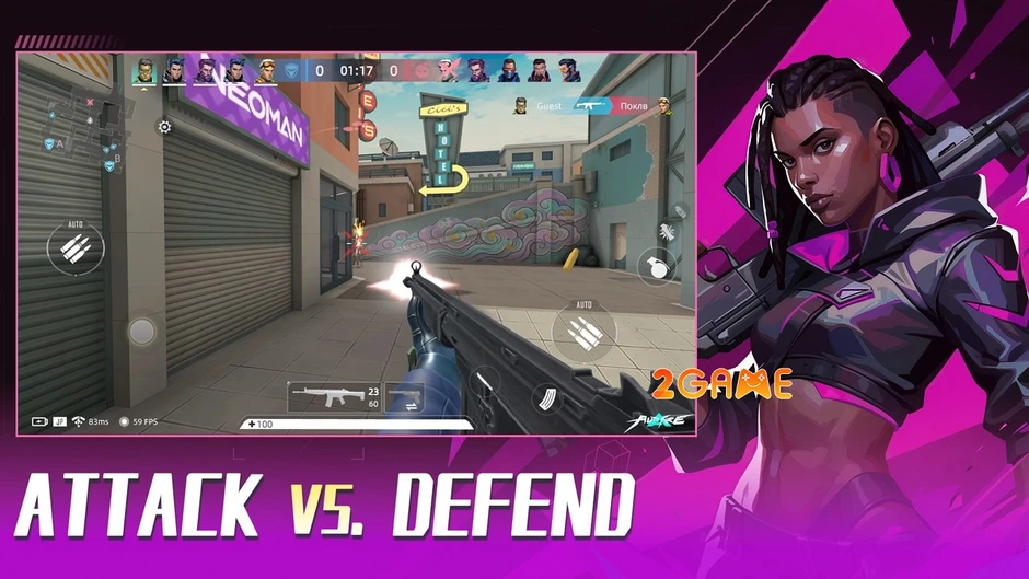 AUTO-FIRE: Cyberpunk FPS - Trận chiến đấu súng 5v5 cuồng nhiệt trên Mobile AUTO-FIRE: Cyberpunk FPS - Trận chiến đấu súng 5v5 cuồng nhiệt trên Mobile