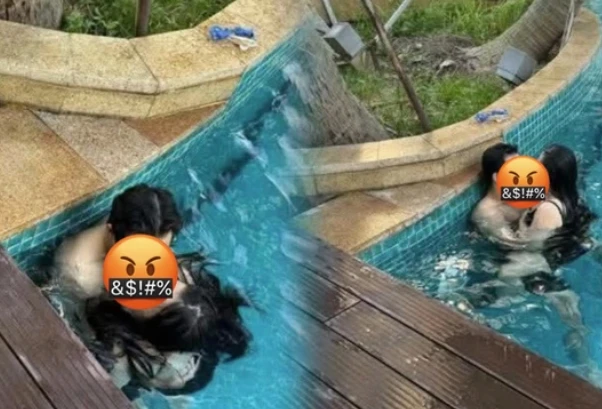 Khoảnh khắc cặp đôi hành động phản cảm giữa mưa to sóng lớn tại bãi biển khiến dân mạng phẫn nộ