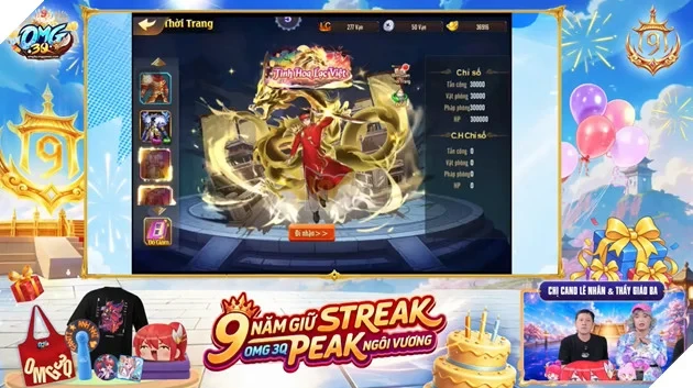 Chị Ca Nô “Cà Khịa” Thầy Giáo Ba Cực Gắt Trong Livestream Mừng Sinh Nhật 9 Tuổi OMG 3Q - VNG