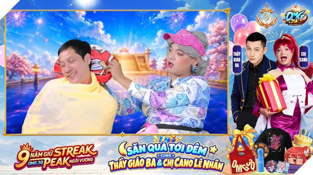 Chị Ca Nô “Cà Khịa” Thầy Giáo Ba Cực Gắt Trong Livestream Mừng Sinh Nhật 9 Tuổi OMG 3Q - VNG
