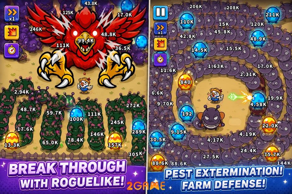 Cluck Survivor: Chú gà mặc quần yếm chiến đấu với gián khổng lồ trong tựa game thủ thành đầy kỳ quặc