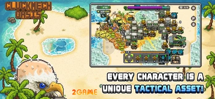 Cluckmech Oasis kết hợp bullet heaven và thủ thành trong cuộc chiến chống thực vật ngoài hành tinh
