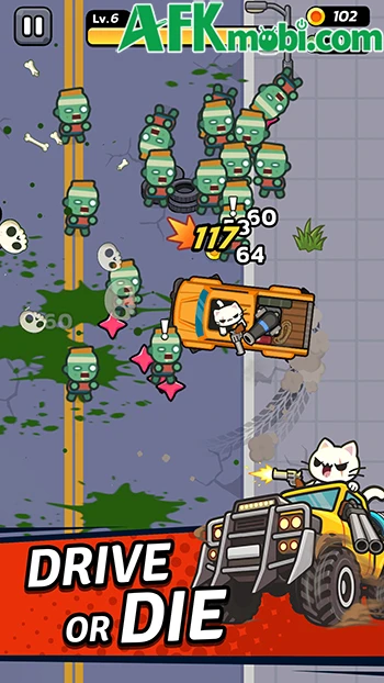 Crash Cat: Zombie Survivor - Cùng mèo lái ô tô càn quét thây ma