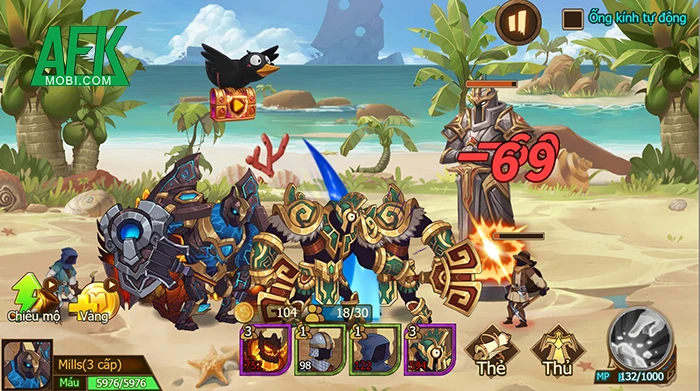 Hiệu ứng kỹ năng trong game Đạo Quân Thần Thánh