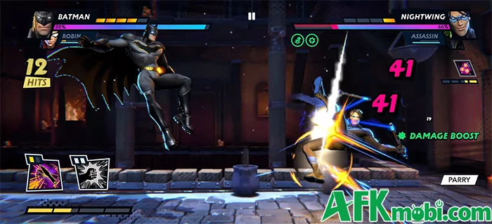 DCKO – Thao tác chạm và vuốt trên mobile trong game đối kháng DC