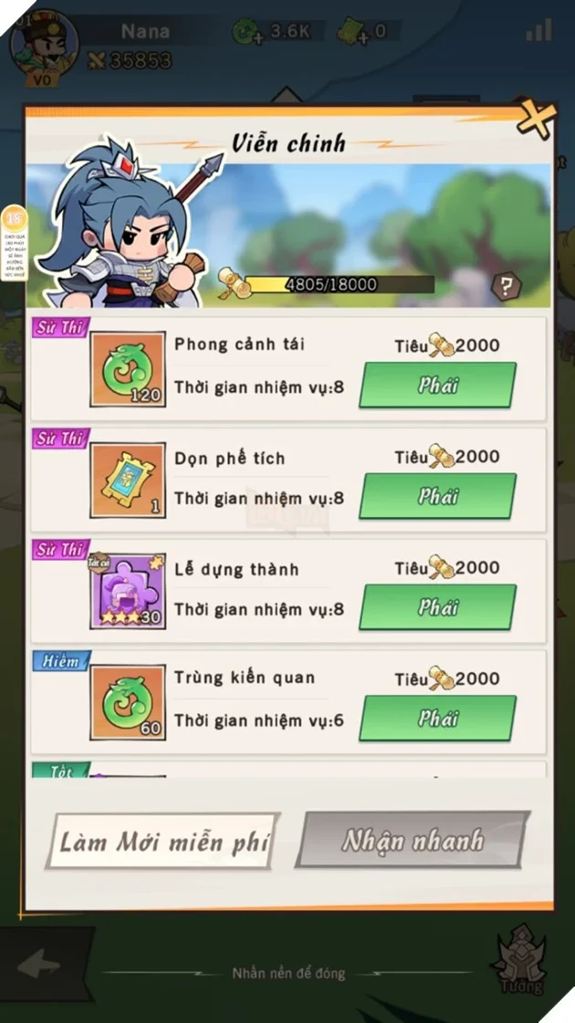 Phái tướng viễn chinh trong Đội Tướng Nhí Nhố