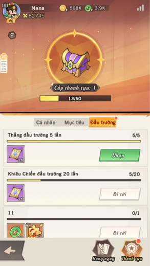 Đội Tướng Nhí Nhố - Nhiệm vụ Đấu Trường cạnh tranh thứ hạng Đội Tướng Nhí Nhố - Nhiệm vụ Đấu Trường cạnh tranh thứ hạng