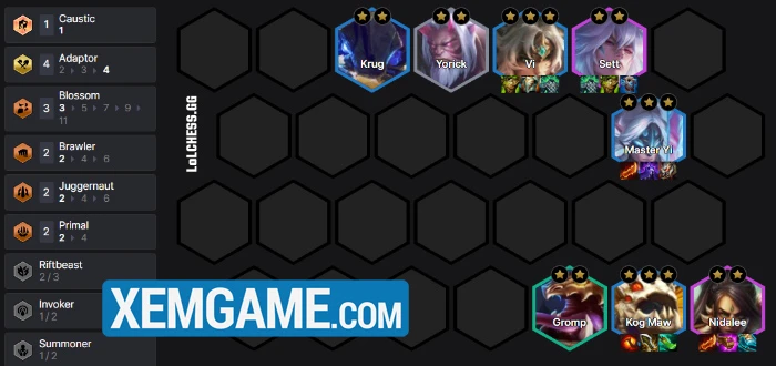 ĐTCL mùa 18: Hướng dẫn đội hình Master Yi Thích Ứng reroll dễ chơi cho người mới